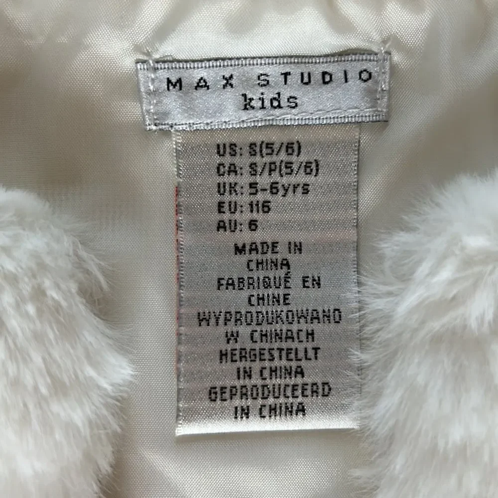 NEW Max Studio Kids Faux Fur Vest